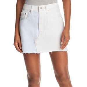 Levi Blue & White Denim Skirt